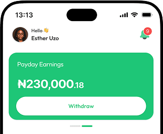 Payday earnings accruing in the ChequeIn app